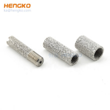 HENGKO custom  0.2-90 microns porous sintered metal filter cartridge for industrial and medical purification and filtration